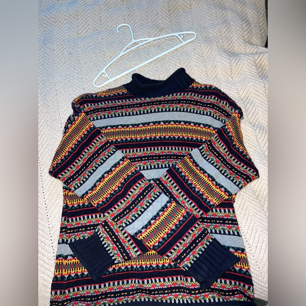 90s knit turtle neck sweater